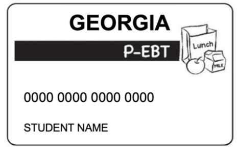 Photo of Georgia P-EBT card