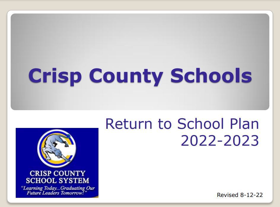 Crisp County Schools Return to School Plan