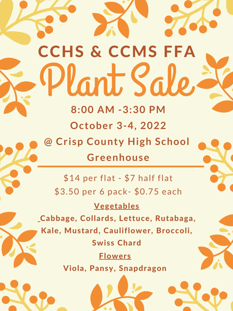Fall plant sale