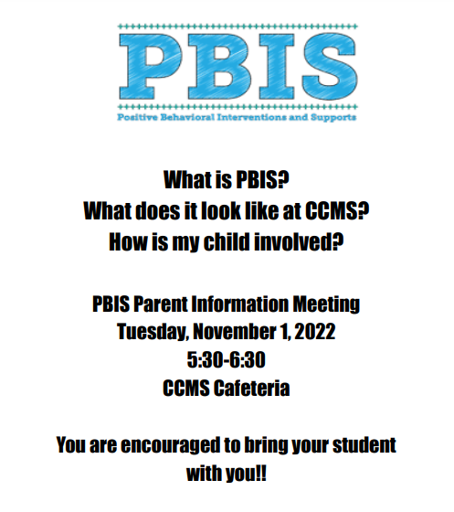 PBIS parent meeting information